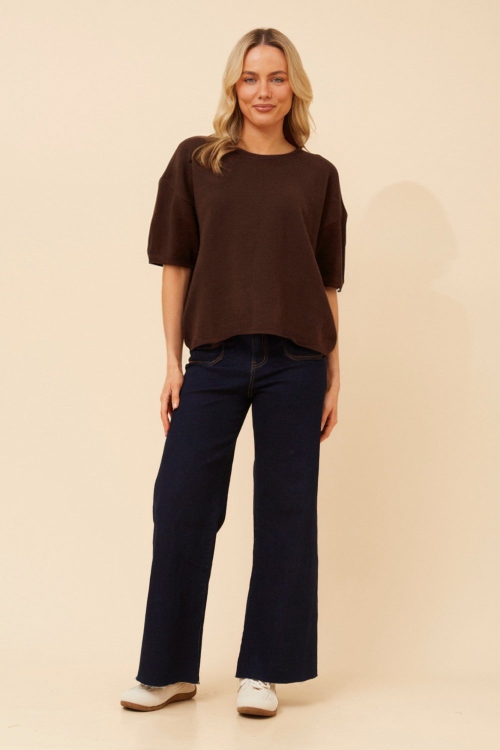 Gilbert Short Sleeve Knit Pullover - Aurelia Sun