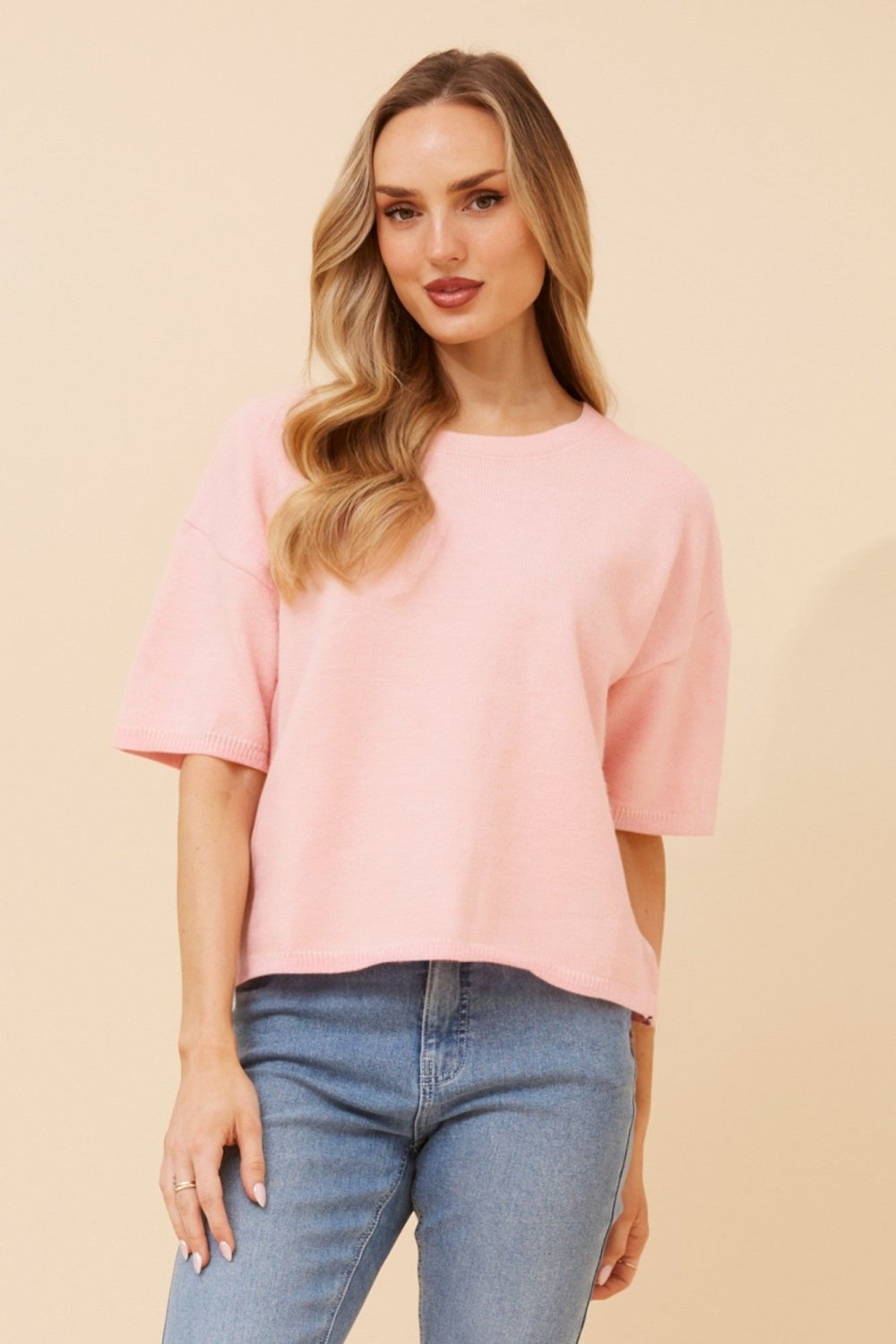 Gilbert Short Sleeve Knit Pullover - Aurelia Sun