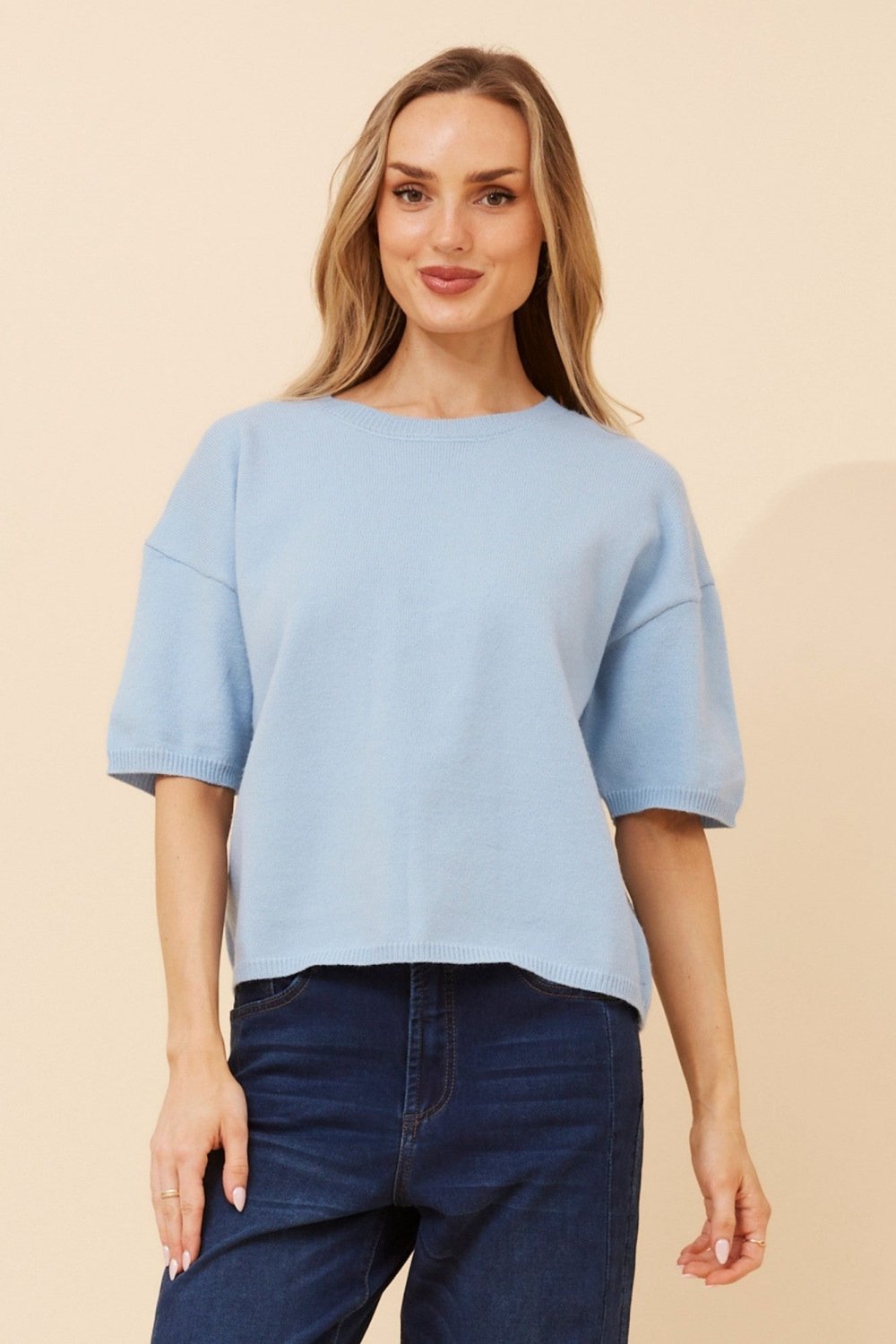 Gilbert Short Sleeve Knit Pullover - Aurelia Sun