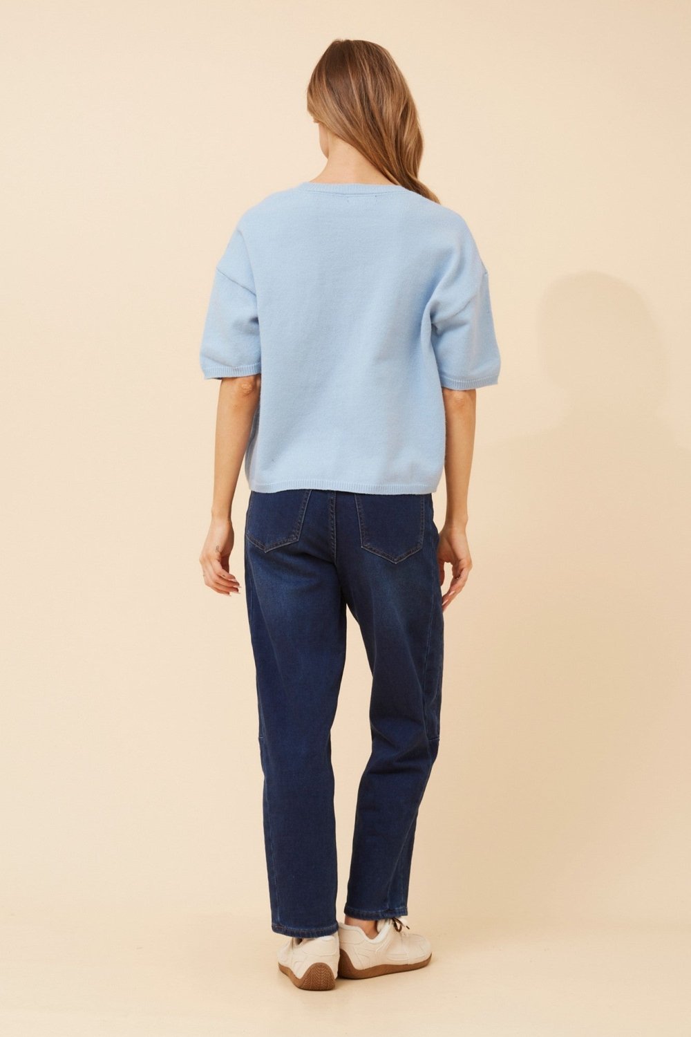 Gilbert Short Sleeve Knit Pullover - Aurelia Sun