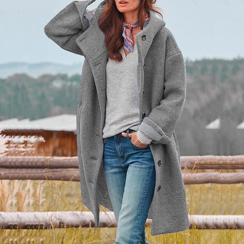 Women's High-Collar Winter Coat – Green