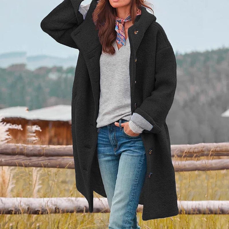 Women's High-Collar Winter Coat – Green