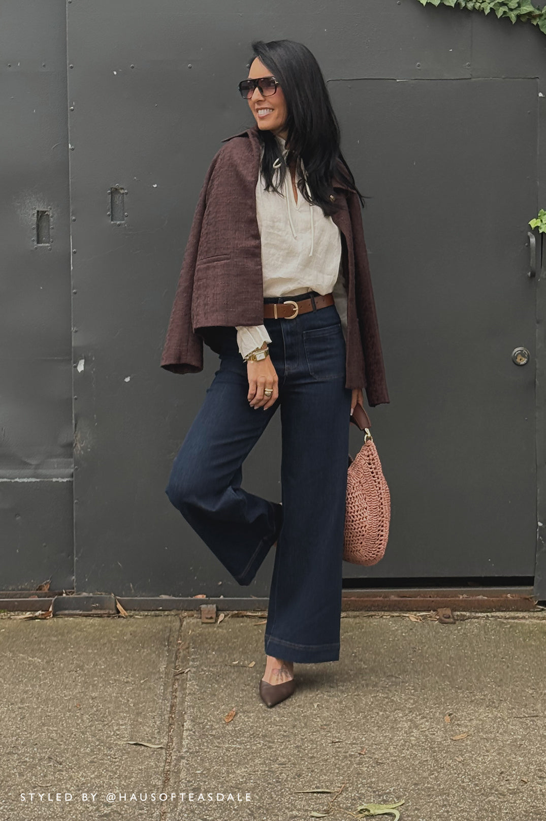 Lucy Straight-Leg Jeans in Denim by Aurelia Sun