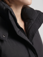 Women's Oversized Hooded Puffer Jacket – Brown