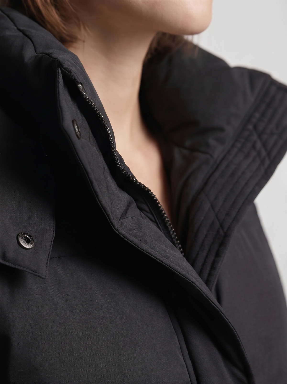 Women's Oversized Hooded Puffer Jacket – Brown
