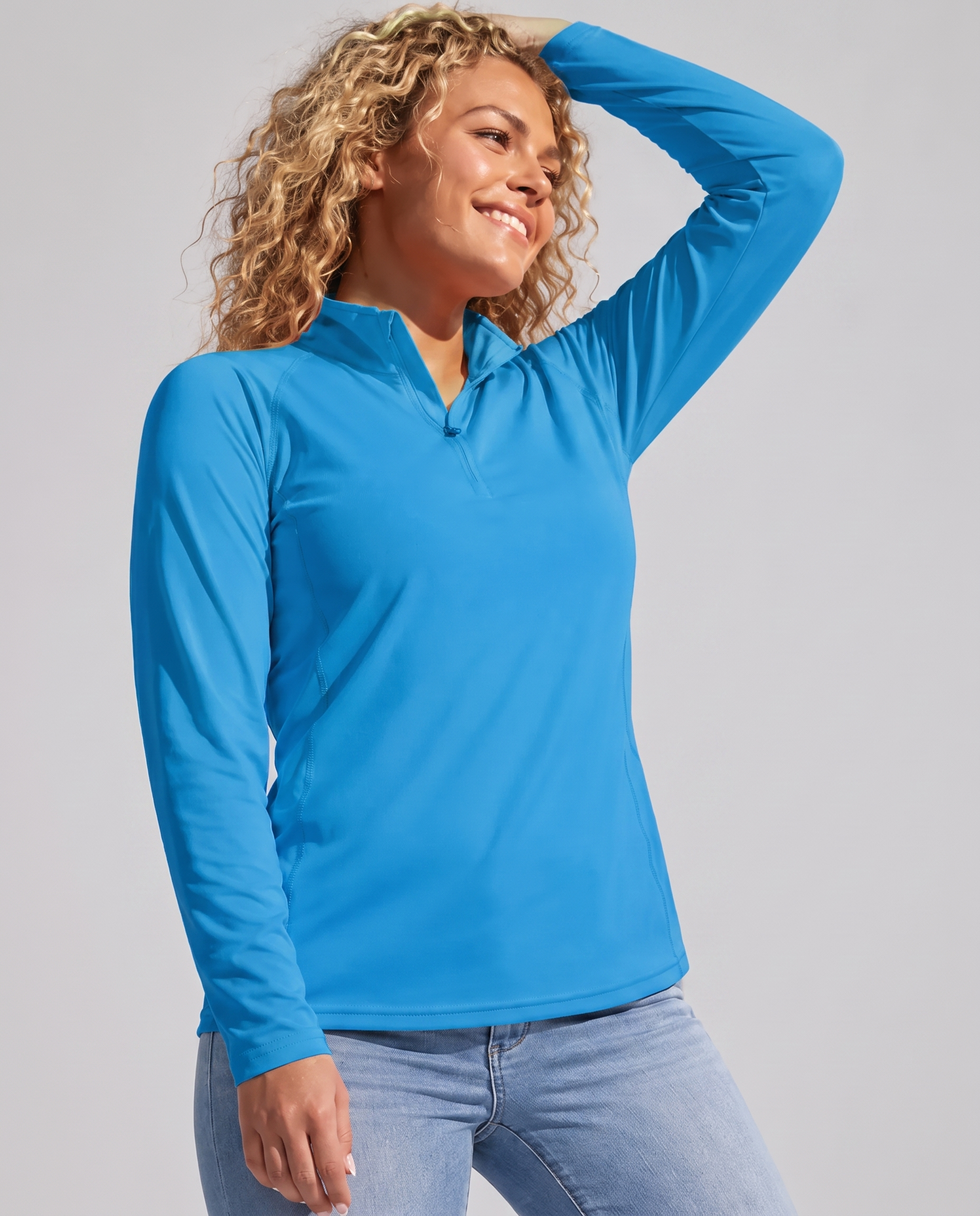 Aurelia Sun Performance Long Sleeve Tee – Blue, AU 6