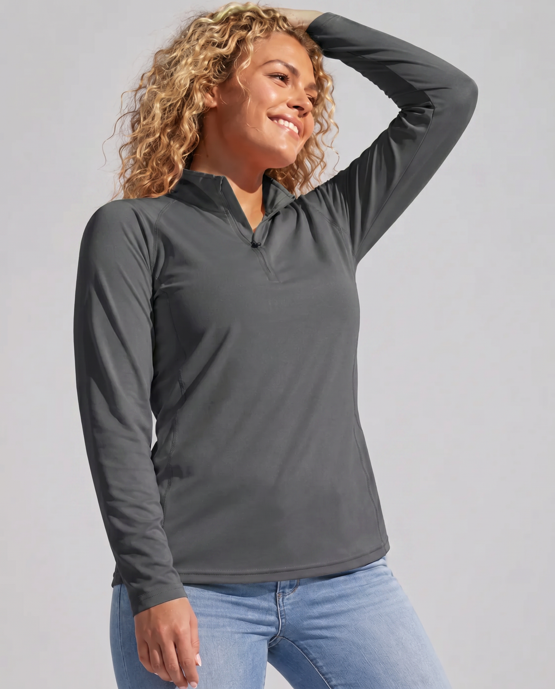 Aurelia Sun Performance Long Sleeve Tee – Dark Grey, AU 6