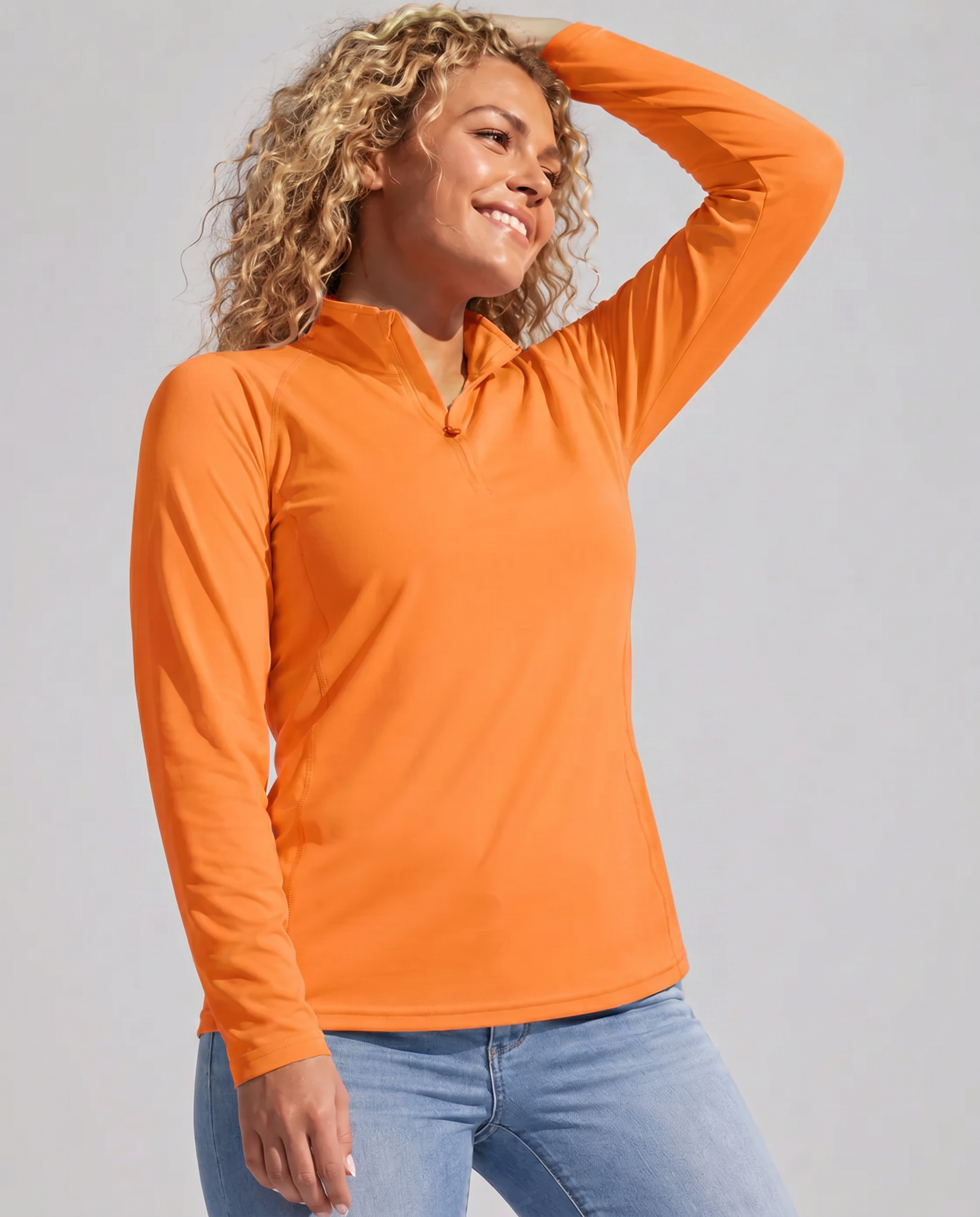 Aurelia Sun Performance Long Sleeve Tee – Orange, AU 6