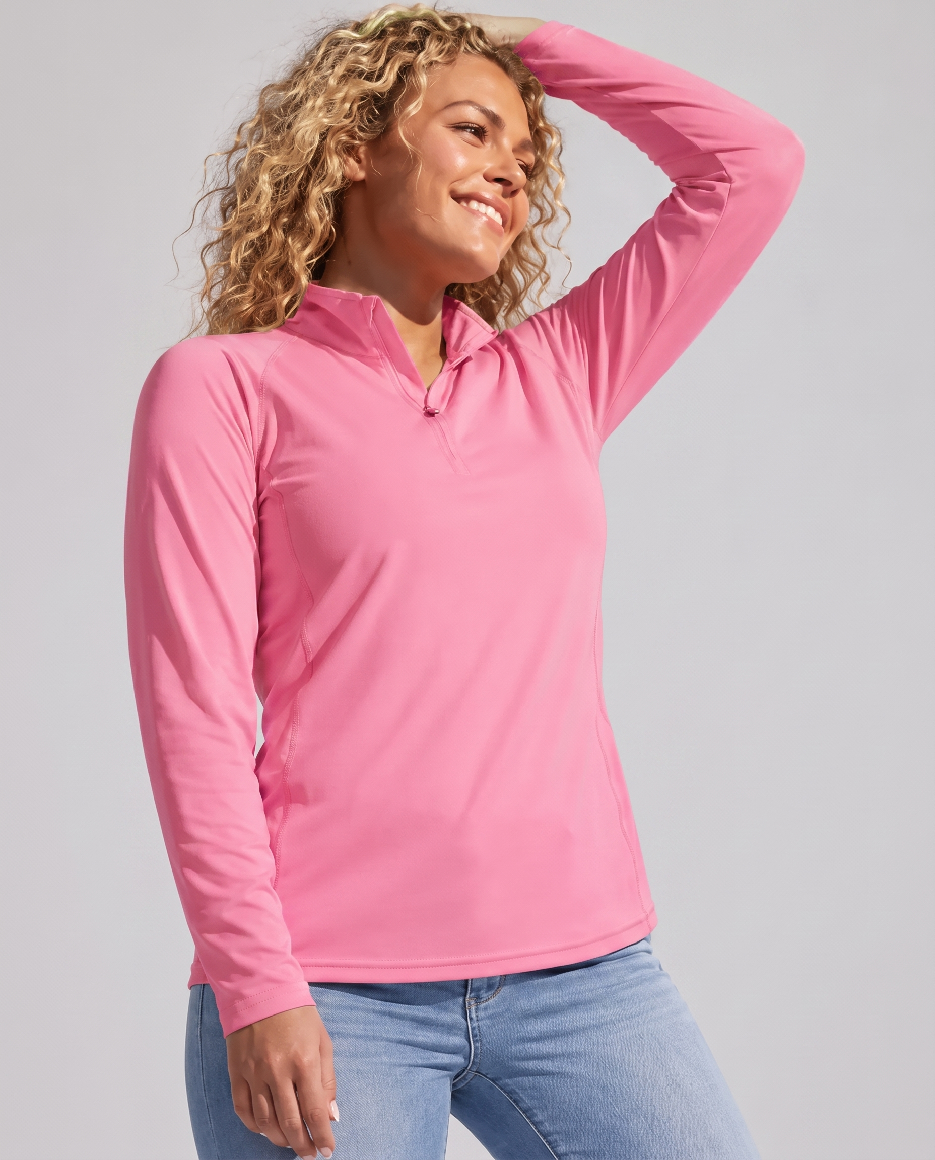 Aurelia Sun Performance Long Sleeve Tee – Pink, AU 6