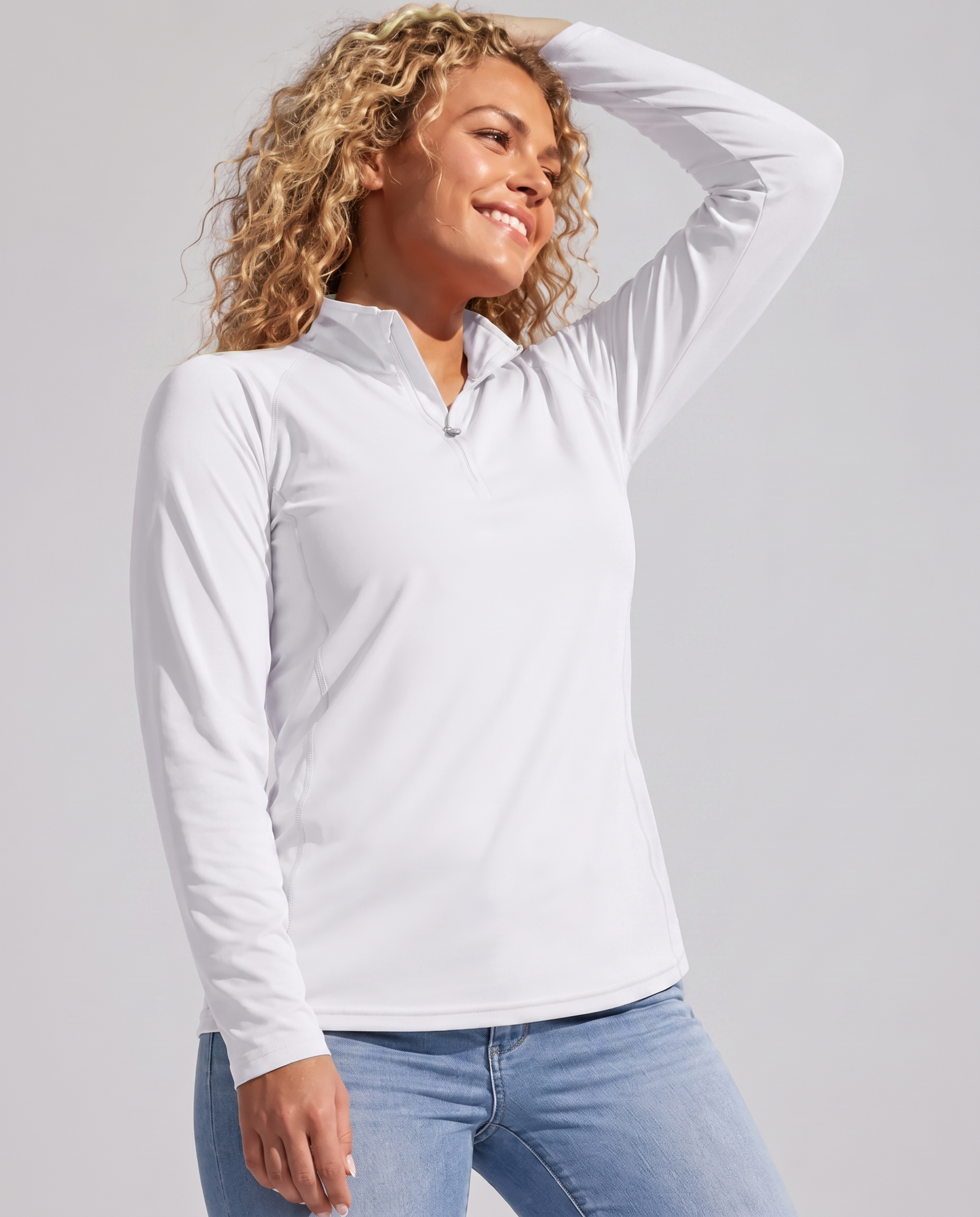 Aurelia Sun Performance Long Sleeve Tee – White, AU 6