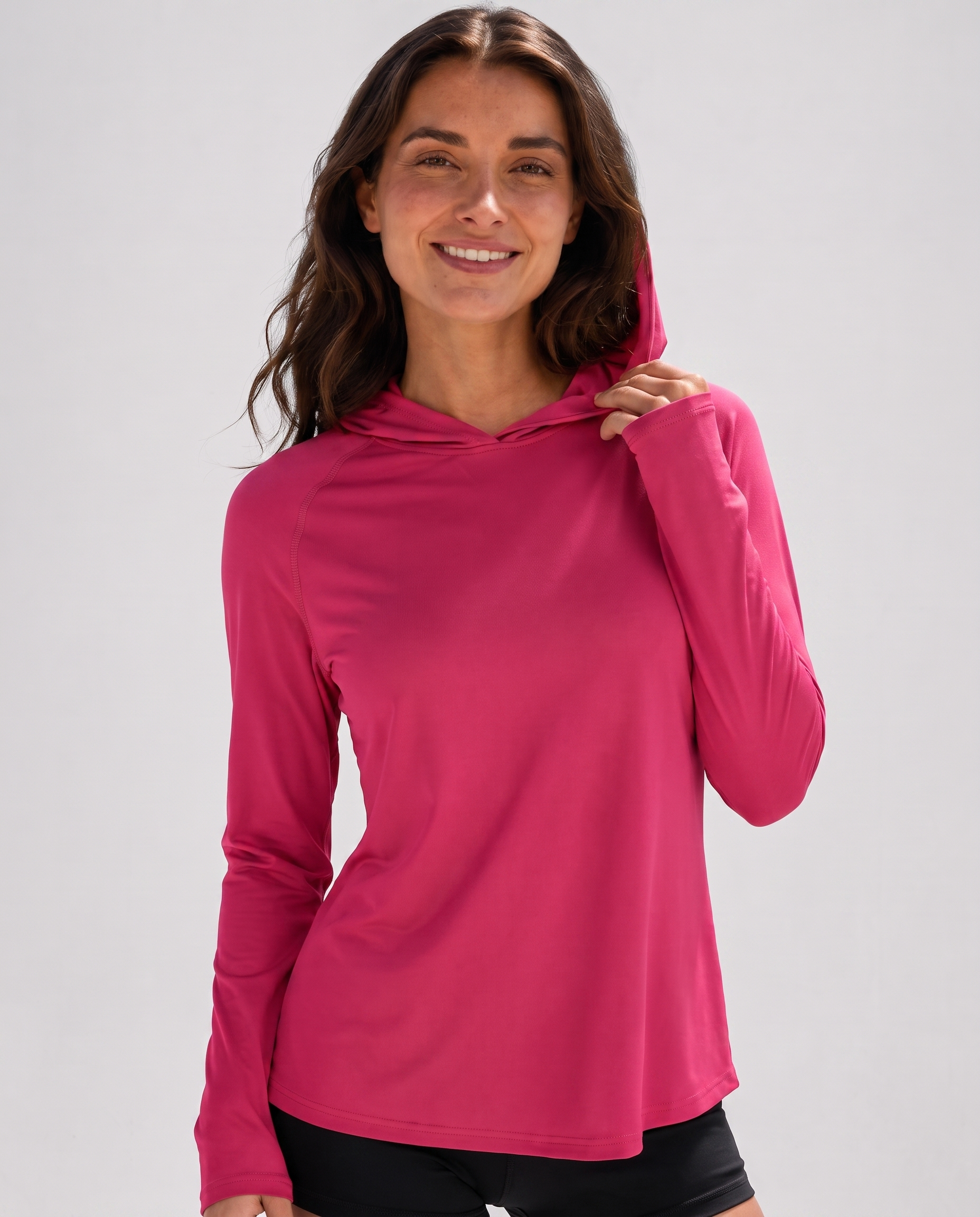 Aurelia Sun Ponytail Sun Hoodie – Rose Red, AU 8