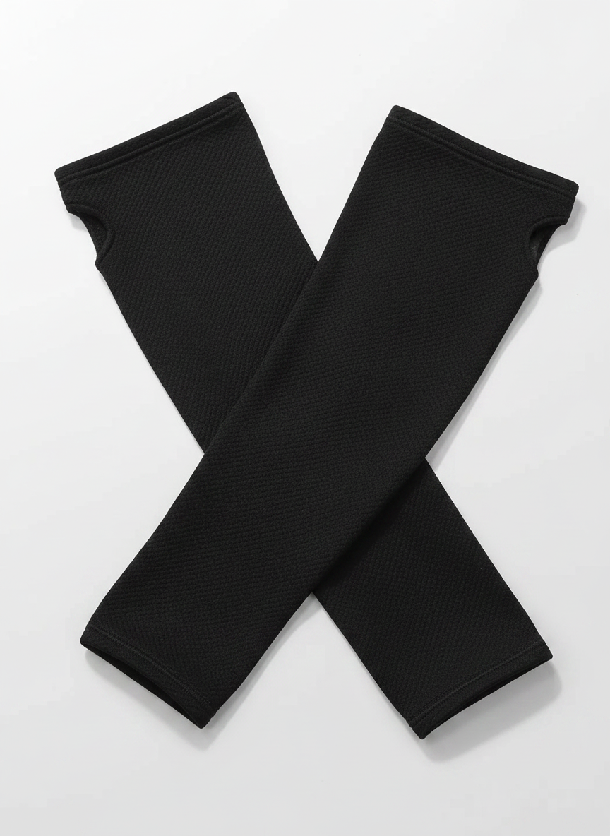 Aurelia Sun Cooling Loose Arm Sleeves – Black