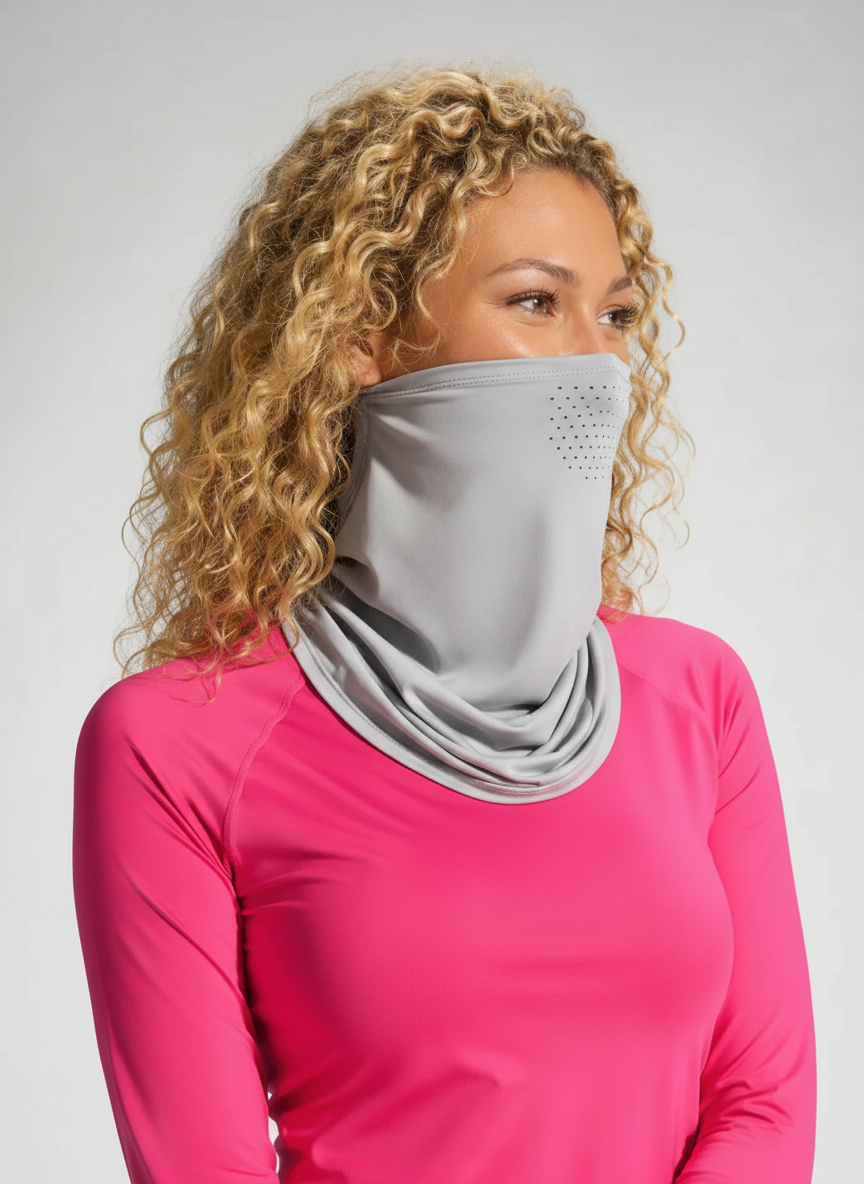 Aurelia Sun Cooling Neck Wrap Scarf – Grey