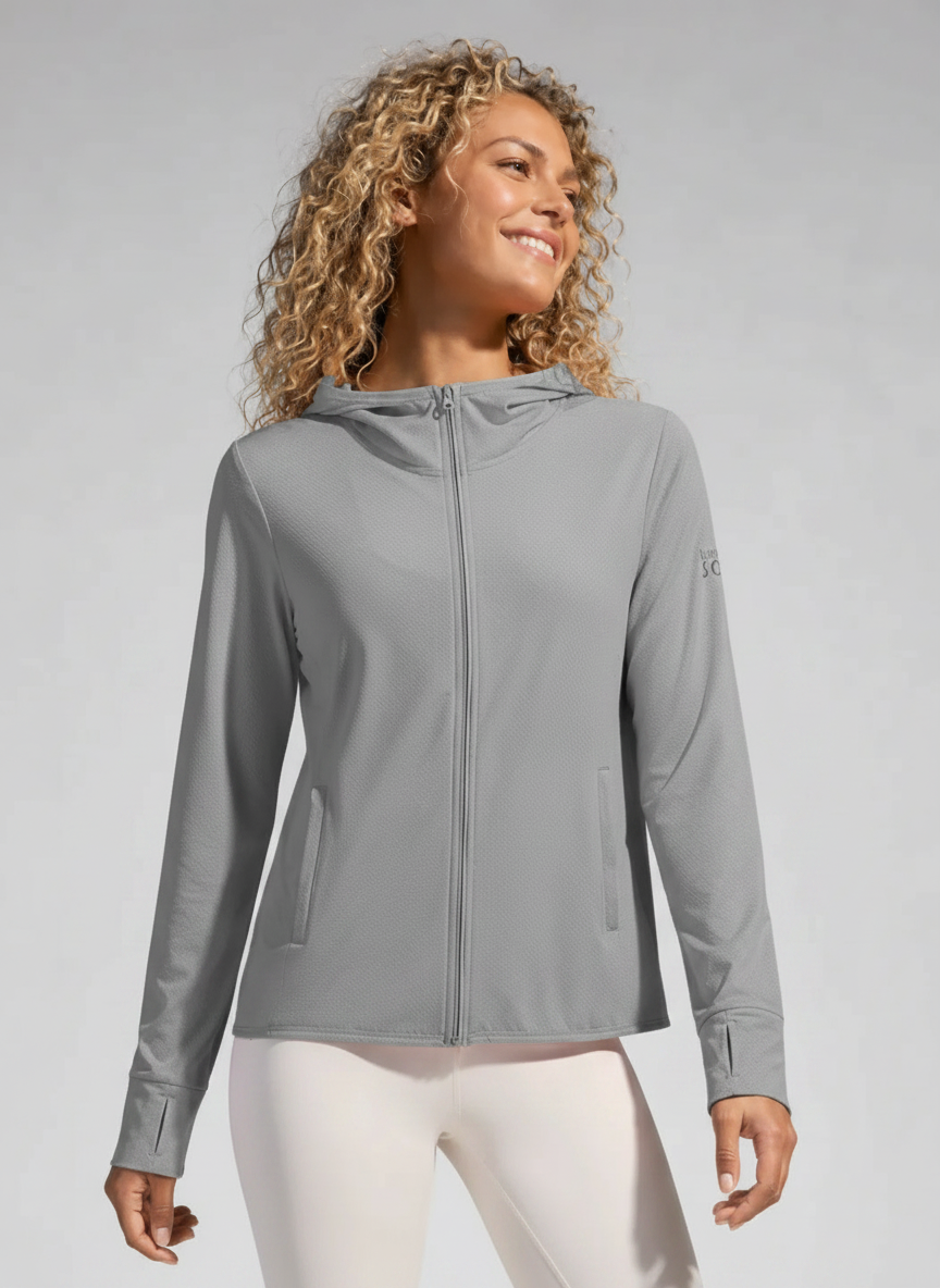 Aurelia Sun Cooling Travel Jacket – Grey, AU 8