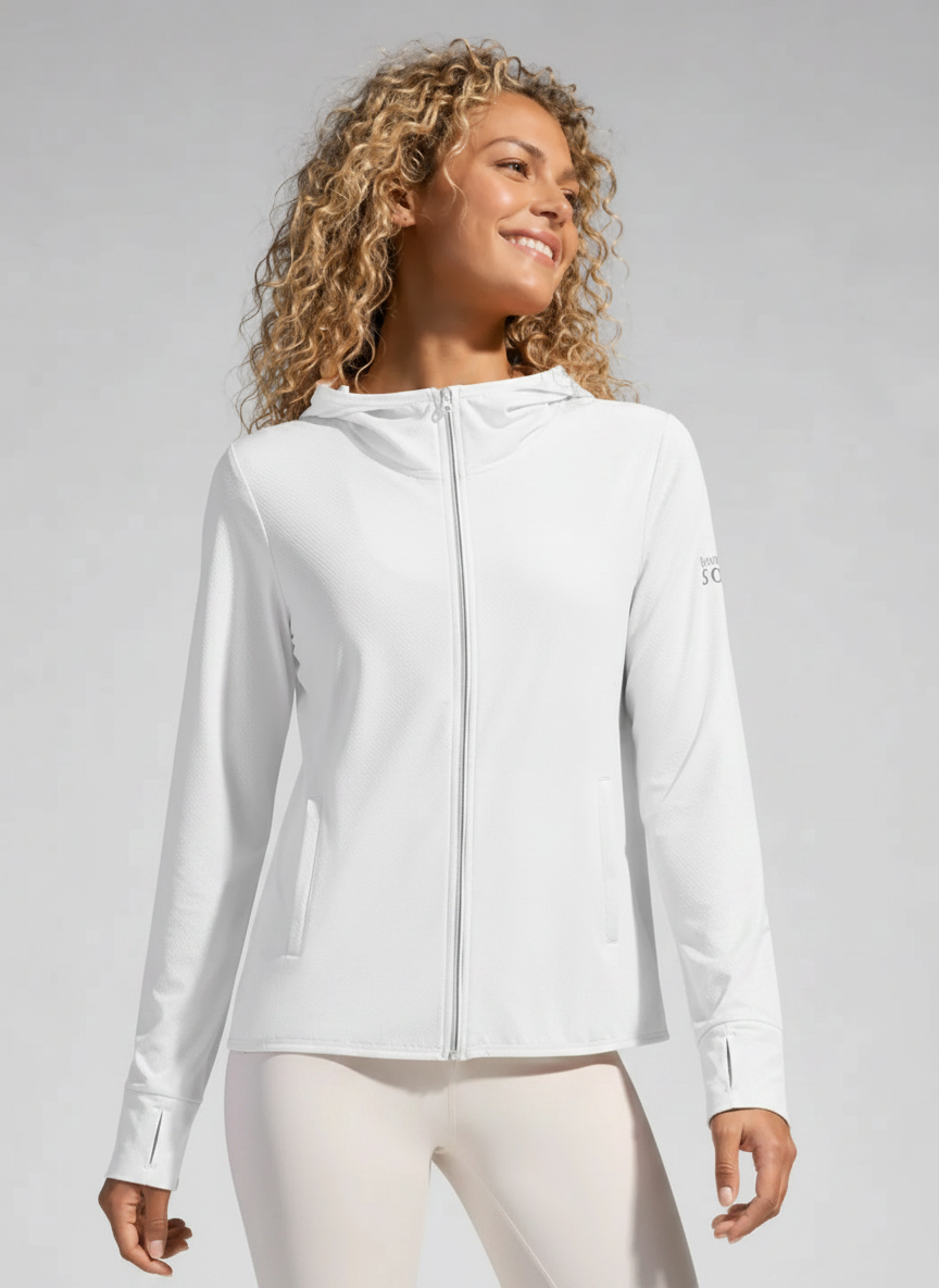 Aurelia Sun Cooling Travel Jacket – White, AU 8