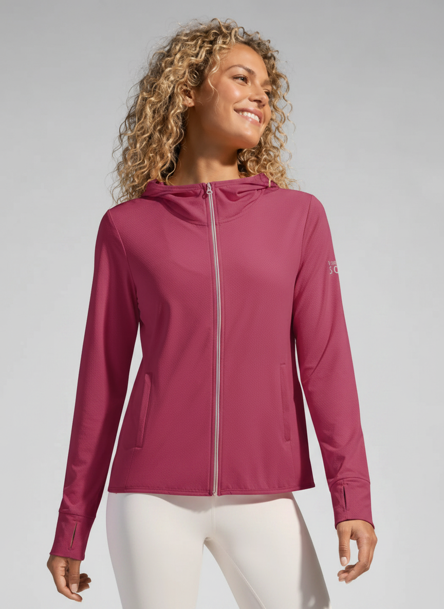 Aurelia Sun Cooling Travel Jacket – Pink, AU 8