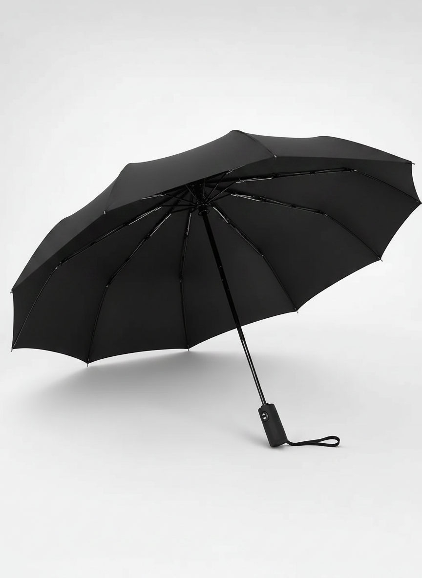 Aurelia Sun Double Layer Sun Umbrella – Black