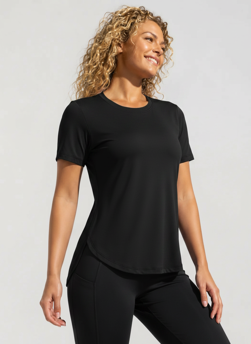 Aurelia Sun Motion Short Sleeve Tee – Black, AU 8