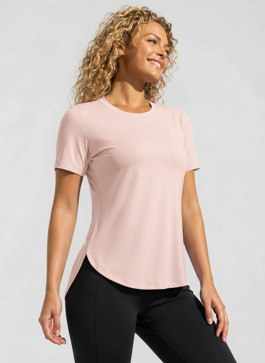 Aurelia Sun Motion Short Sleeve Tee – Light Pink, AU 8