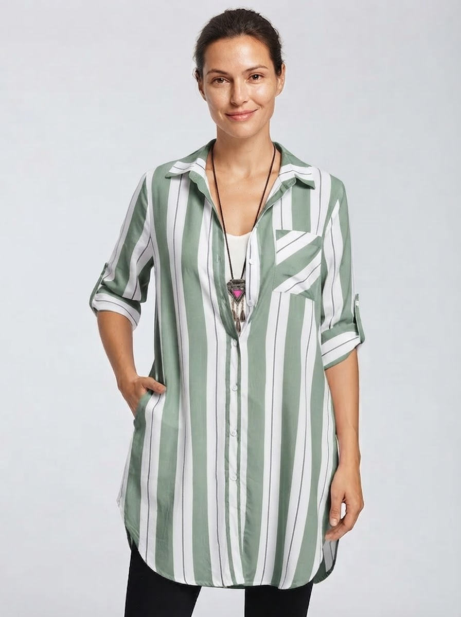 Chiffon Longline Sun Shirt