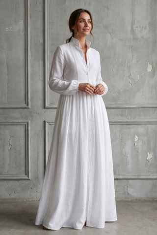 Noa Patchwork Cotton Linen Maxi Dress