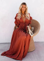 Holly Brick Drawstring Cover-Up