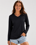 Aurelia Sun V-Neck Sun Tee – Black, AU 8