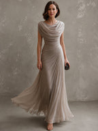 Maryjane Strappy Maxi Dress – Beige