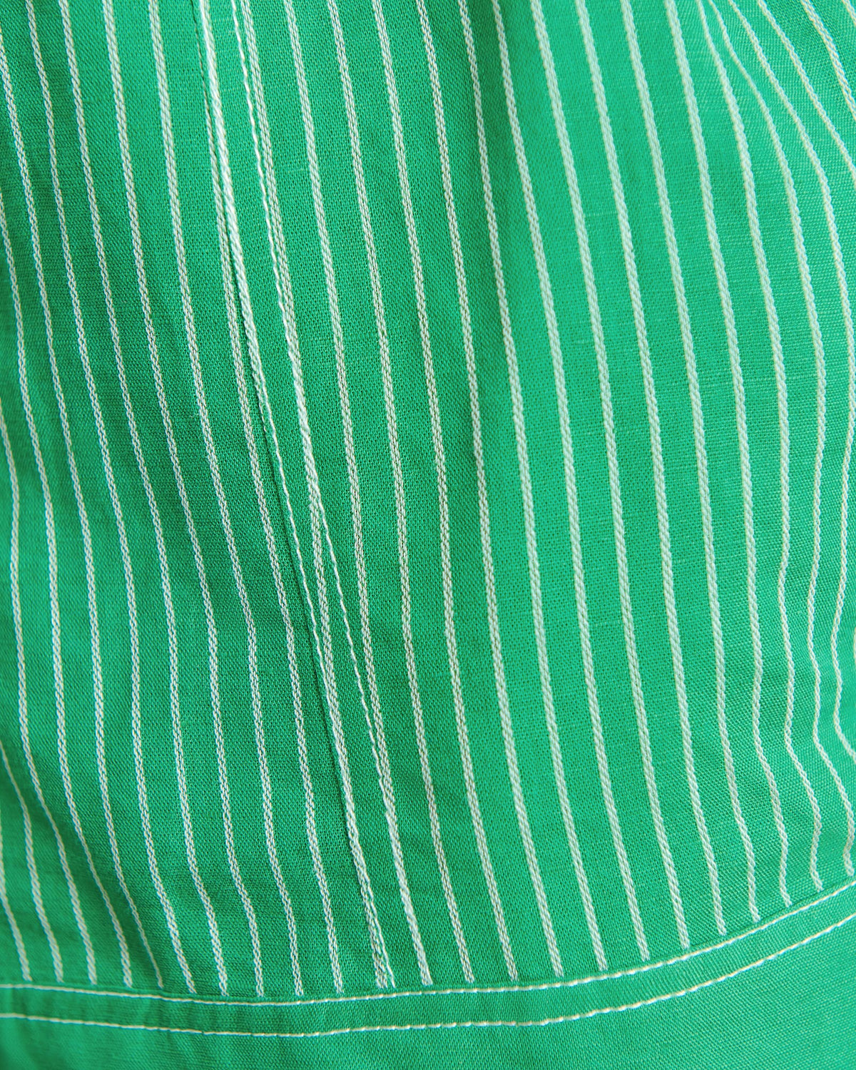 Gigi Striped Linen-Blend Pull-On Shorts – Green by Aurelia Sun