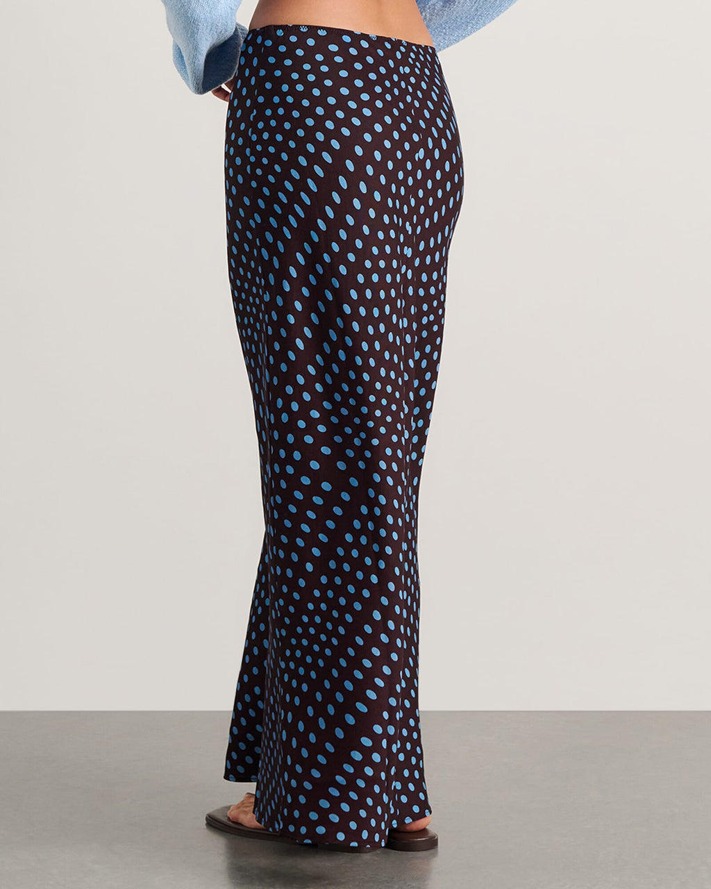 Ania Spot-Print Linen-Blend Maxi Skirt by Aurelia Sun