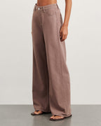 Loe Mid-Rise Straight-Leg Jeans – Latte by Aurelia Sun