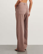 Loe Mid-Rise Straight-Leg Jeans – Latte by Aurelia Sun
