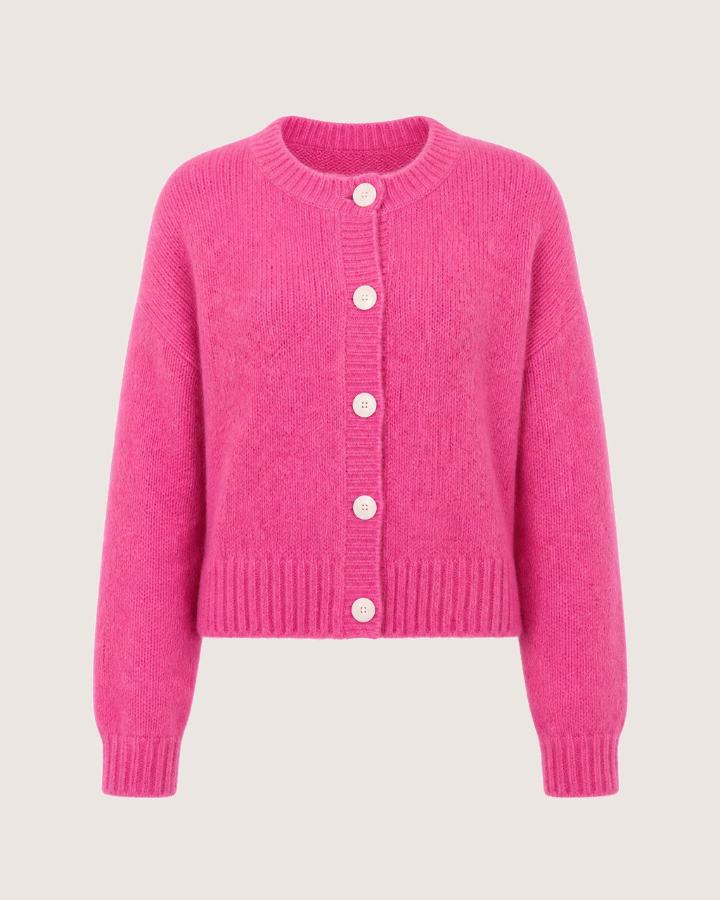 Lily Fluffy Mohair-Blend Cardigan – Peony by Aurelia Sun