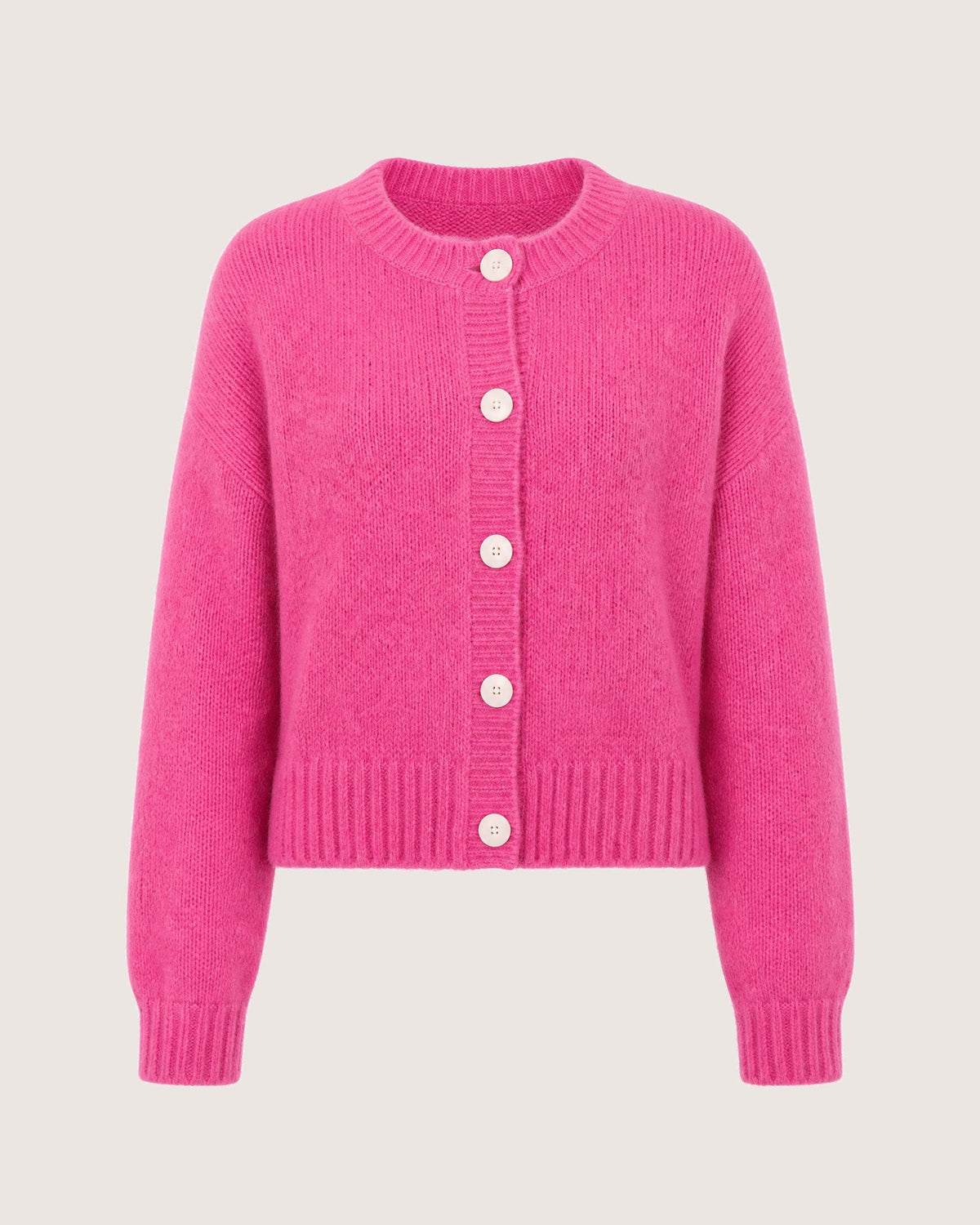 Lily Fluffy Mohair-Blend Cardigan – Peony by Aurelia Sun