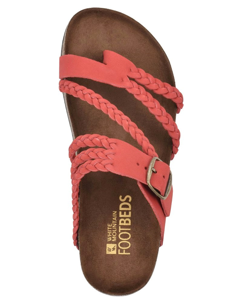 Kiera Braided Toe Loop Sandals in Brown by Aurelia Sun