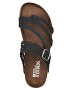 Kiera Braided Toe Loop Sandals in Brown by Aurelia Sun