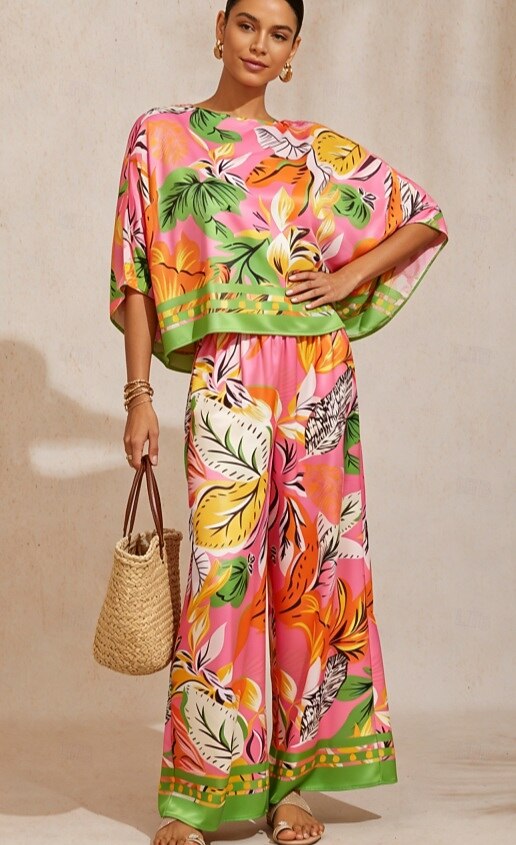 Golden Petal Satin Batwing Top in Cream Yellow by Aurelia Sun