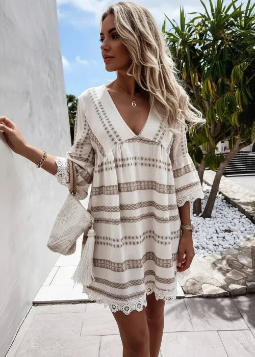 Lexi Striped Boho Relaxed Dress