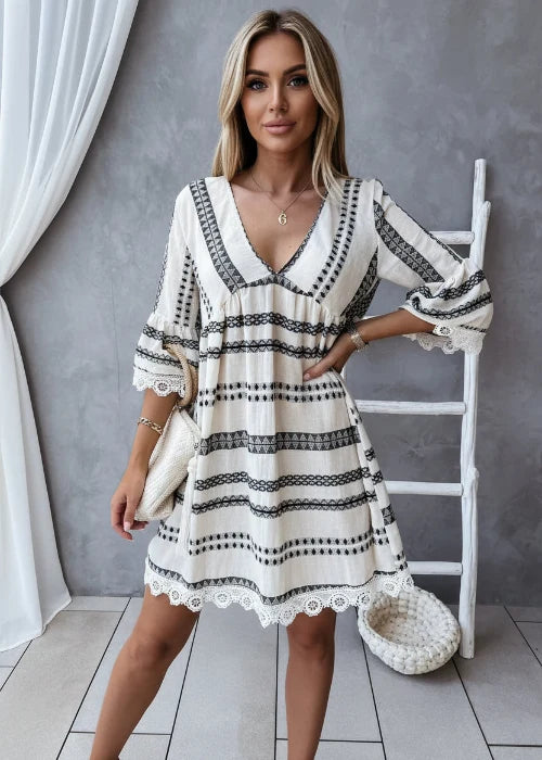 Lexi Striped Boho Relaxed Dress