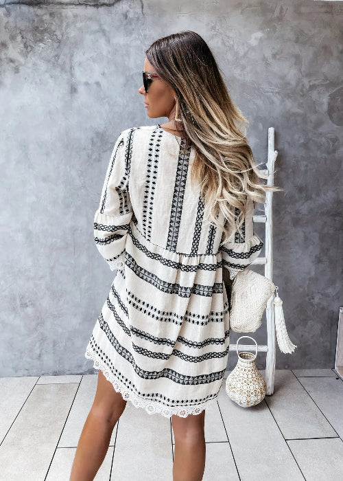 Lexi Striped Boho Relaxed Dress