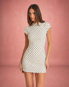 Polka Dot Bodycon Mini Dress