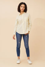 Margaret Striped Long Sleeve Shirt - Aurelia Sun