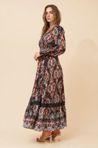 Marrakech Border Print Maxi Dress - Aurelia Sun