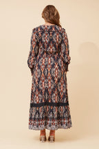 Marrakech Border Print Maxi Dress - Aurelia Sun