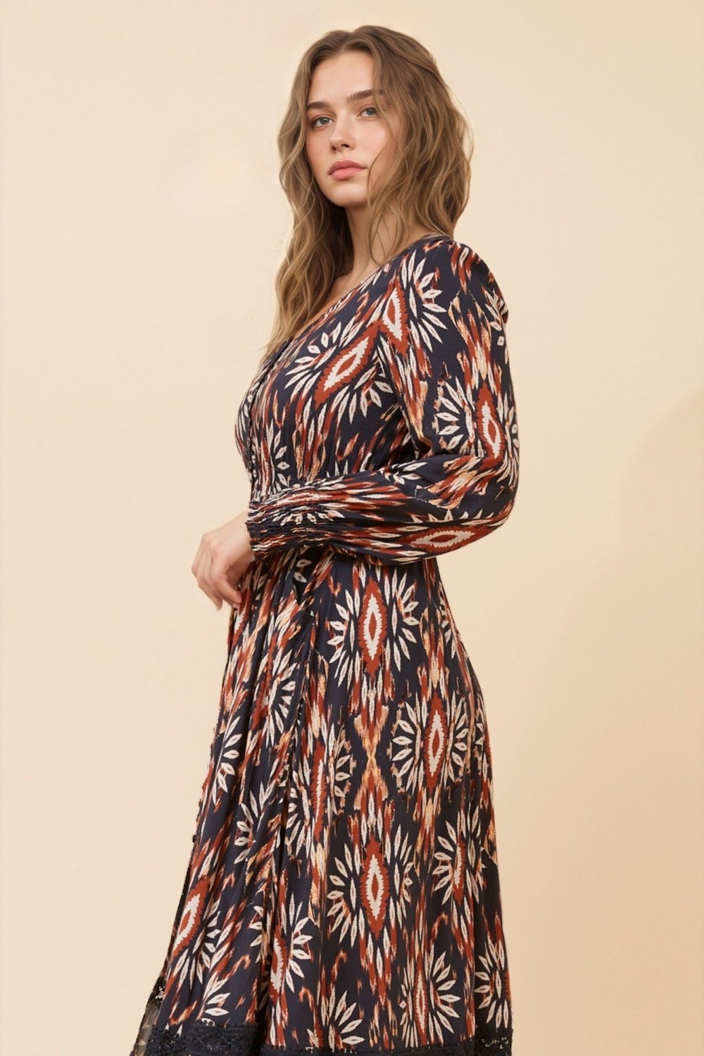 Marrakech Border Print Maxi Dress - Aurelia Sun