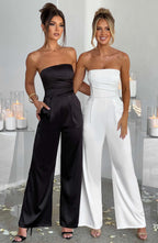 Martinez Satin Wide-Leg Jumpsuit