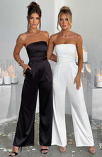 Martinez Satin Wide-Leg Jumpsuit