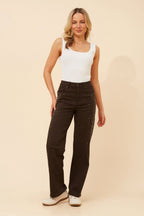 Micole Diamante Wide Leg Jeans - Aurelia Sun