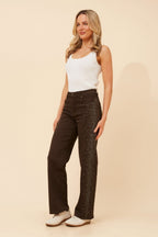 Micole Diamante Wide Leg Jeans - Aurelia Sun