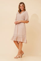 Nayla Lace Midi Dress - Aurelia Sun